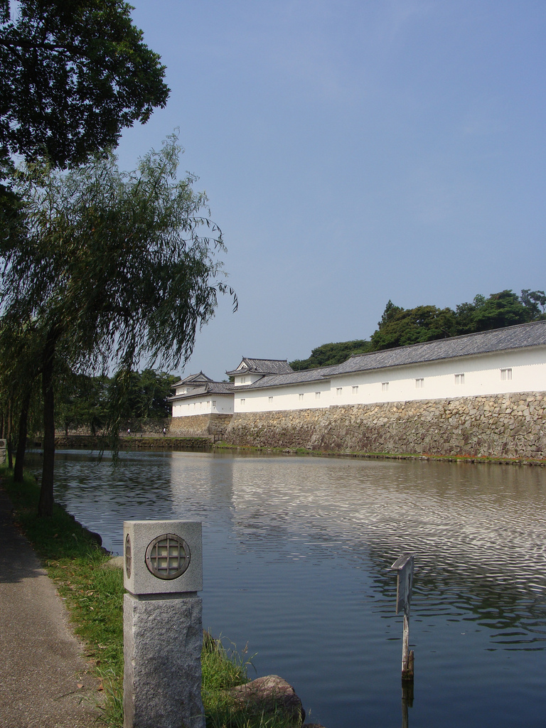 Hikone Castle Moat and Walls